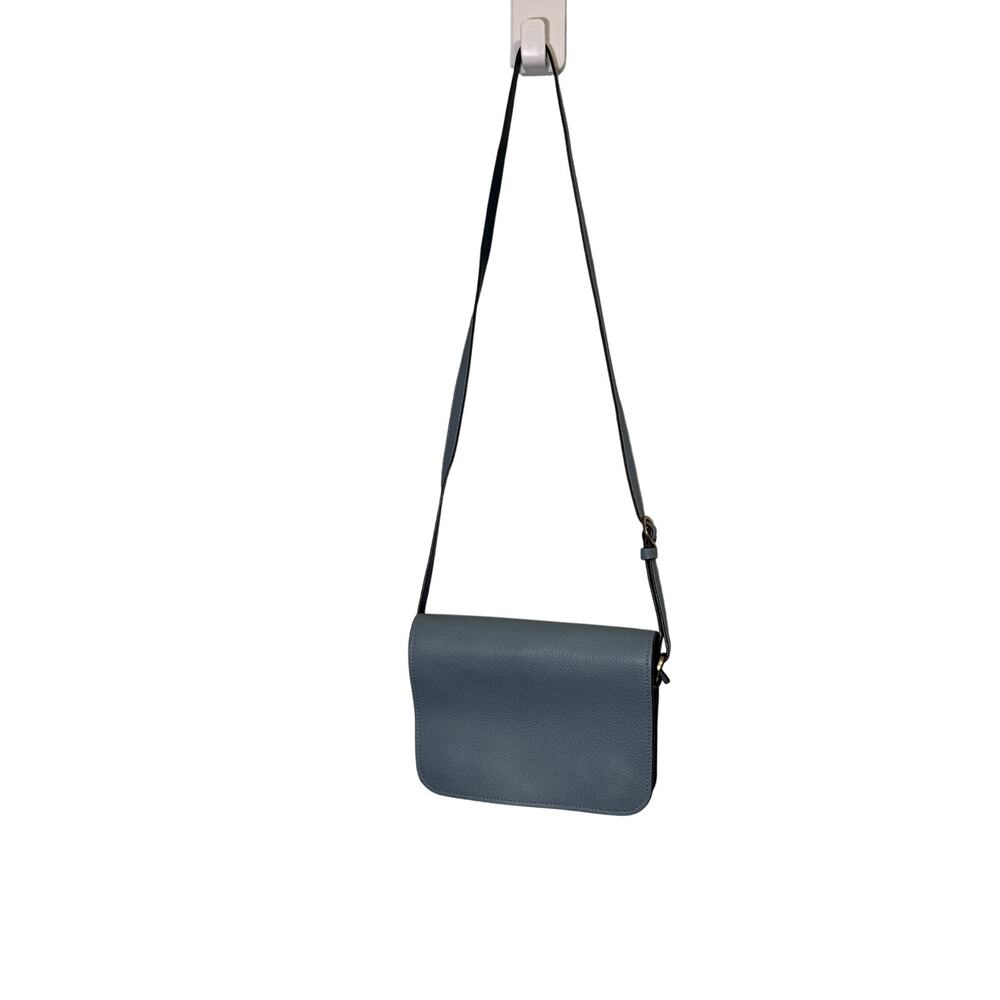 Boden Women's Light Blue Leather Solid Adjustable Straps Crossbody Bags One Size
